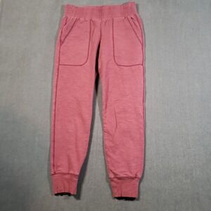 Cabi Jogger Pants Womens XS Rose Pink Slub Knit Elastic Waist‎ Pockets 4133
